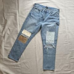 【希少】ポロラルフローレン AVERY パッチワーク デニムパンツ 29インチのサムネイル