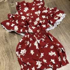 【美品】花柄セットアップ80のサムネイル