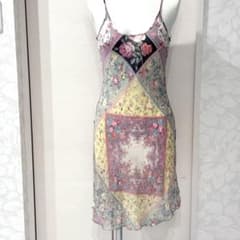 ETRO キャミワンピース シルク100% 花柄 イタリア製最高級】エトロ ETRO キャミワンピース シルク100% 花柄 イタリア製最高級】エトロ