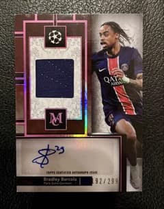 299枚限定 topps ブラッドリー・バルコラ メモラオート PSG サイン 