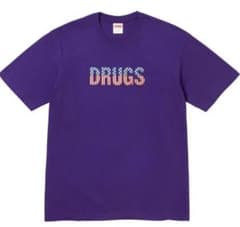 Supreme Drugs Tee Purple Mサイズ Supreme Drugs Tee Purple Mサイズ - メルカリ
