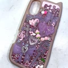 iPhone17対応♡デコ電埋めつくし♡ピンクのサムネイル
