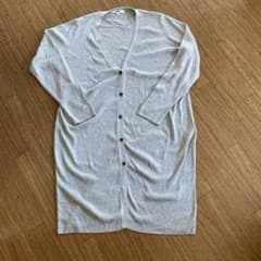 ユニクロ　ロングカーディガン　XL グレーのサムネイル