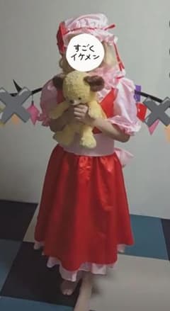 東方フランドールスカーレット コスプレ衣装 　Lサイズ　靴Sのサムネイル