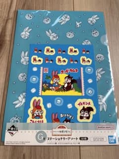 오모히데 과자 가게 쿠피 라무네 클리어 파일 & 스티커 씰