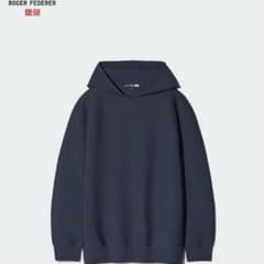 UNIQLO ユニクロ フェデラー コラボ パーカー ネイビー L テニスのサムネイル
