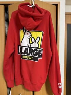 XLARGE×FR2コラボパーカー 赤XLのサムネイル