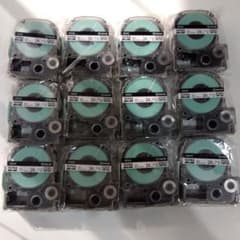 KING JIM テプラ SS24K ホワイトテープ 24mm12個のサムネイル