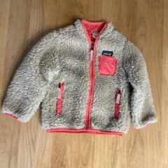 Patagonia キッズ フリースジャケット ２Ｔ　ベージュ/ピンクのサムネイル