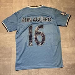 アグエロ マンチェスターシティー ユニフォーム 13/14年 ホーム 古着