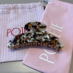 POTETE ヘアクリップ　べっこう　巾着2枚付のサムネイル