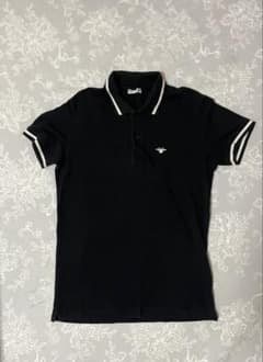 Dior homme 】BEE刺繍 半袖 ポロシャツ ブラック - メルカリ