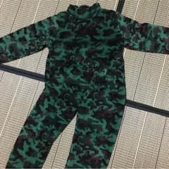 120cm☆迷彩モコモコ上下セットのサムネイル