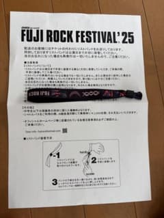 FUJI ROCK FESTIVAL'25 3日券リストバンド　フジロックのサムネイル