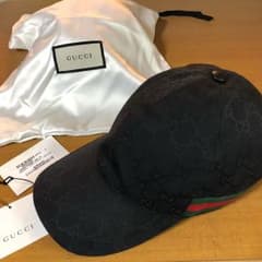 GUCCI キャップ ブラック Lサイズのサムネイル
