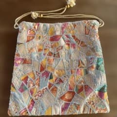 未使用品】MORO スパンコール 刺繍 巾着袋 - メルカリ