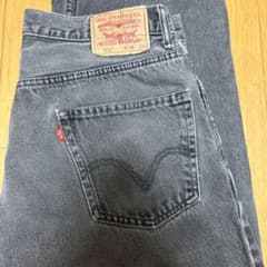 美色 リーバイス 550 ブラックデニム W38 L34 バギー 墨黒 フェード 美色 リーバイス 550 ブラックデニム W36 L34 バギー 墨黒 フェード