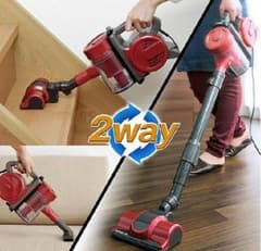 お手入れ簡単　2WAY サイクロンスティッククリーナー　おまけ付きありのサムネイル