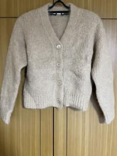 ANAYI アルパカ モヘヤVネックカーディガン 36 - メルカリ