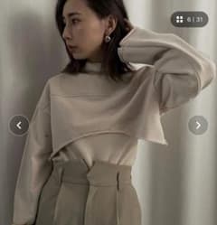 AMERI アメリOPEN SLEEVE LAYERED SWAT スウェットのサムネイル