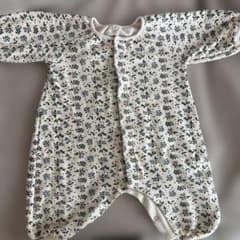 Petit Bateau 花柄ロンパース 6m 70サイズのサムネイル