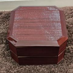 八角二段重箱 漆器のサムネイル