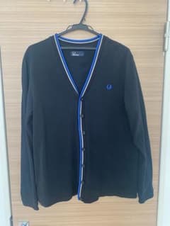 FRED PERRY ブラック カーディガン Lのサムネイル