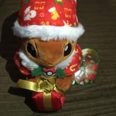 プレゼントボックスを持ったイーブイ　クリスマス　ぬいぐるみ　2016 プレゼントボックスを持ったイーブイ クリスマス ぬいぐるみ 2016