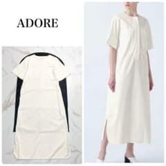 ADORE ♡ サンディツイルワンピース ADORE アドーア サンディツイルロングワンピース ホワイト36 - メルカリ