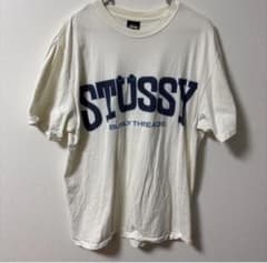 希少！STUSSY BURLY THREADS Tシャツ ホワイト Mのサムネイル