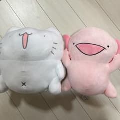 からめる　BIGぬいぐるみ　ウーパールーパー　ねこ　2個セット