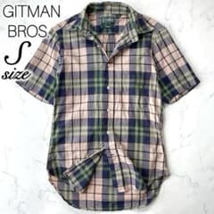 GITMAN BROS. USA製 半袖チェックシャツ S ギットマンブラザーズ