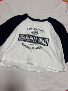 DAZY ラグランTシャツ ホワイト ブラック Mのサムネイル