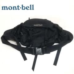 [10%OFF]mont-bell 旧タグ ウエストバッグボディバッグブラック黒のサムネイル