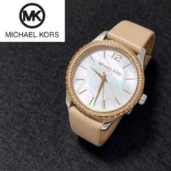 稼働✨️ MICHAEL KORS レイトン シェル クオーツ マイケルコース