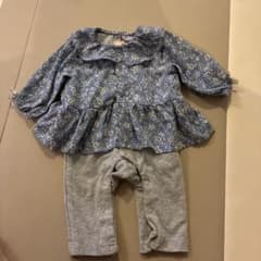 petit main ベビー服 ロンパース 70cm 花柄のサムネイル