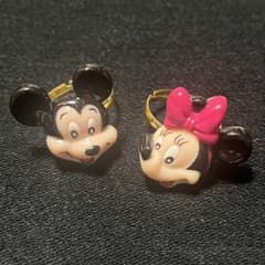 VINTAGE DISNEY ミッキー ミニー リング 指輪 レトロ - メルカリ