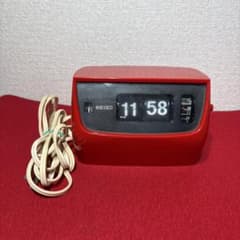 セイコー パタパタ時計 赤 昭和レトロ SDA504 - メルカリ