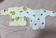クマ刺繍長袖シャツ2枚セットのサムネイル