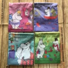 ロッテ　ムーミン　巾着袋　4枚セットのサムネイル
