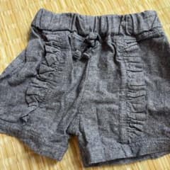ZULAND フリル付きグレーのパンツ 80cmのサムネイル