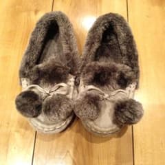 ポンポン付きボアモカシン18cmのサムネイル