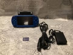 PSP3000  バイブラントブルー♪ 送料無料  カバー欠品のサムネイル