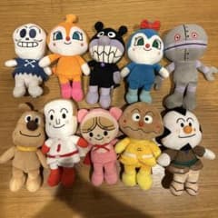 アンパンマン ぷりちぃビーンズ　ぬいぐるみ 10体セットのサムネイル