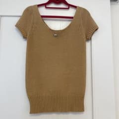 VICKY ベージュ 半袖ニットのサムネイル