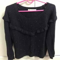 値下げ！ MAJESTIC LEGON 黒ニットのサムネイル