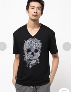 ラブレス  レトロクローゼット スカルTシャツ  ブラックのサムネイル
