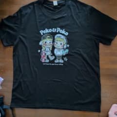Peko & Poko プリントTシャツ ブラック XLサイズのサムネイル