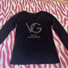 VANITY GLAMOUROUS 長袖 Vネック ラインストーンのサムネイル