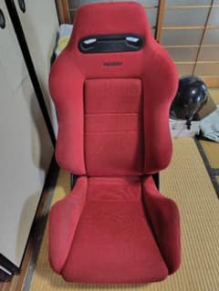 RECARO セミバケットシート 本体 レッド助手席側一脚 - メルカリ